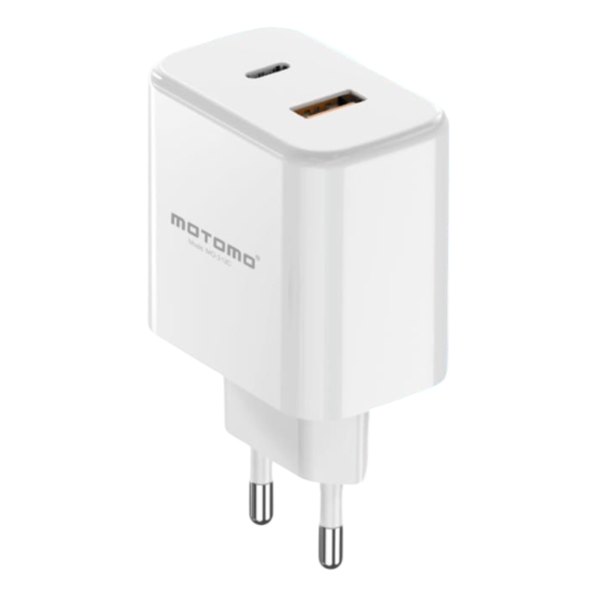 Adaptador Carga Pared Usb-c/usb-a Pd-25w/3.0 Motomo Mo-313c