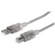 thumbnail image 1 of Cable USB MANHATTAN A macho/B macho de 3 m, alta velocidad, 1 of 7