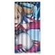 thumbnail image 1 of Cortina de ducha de baño con dibujos animados de anime de chica sorprendida, juego de cortina de baño con ganchos, tamaño 36 x 72 pulgadas, 1 of 3