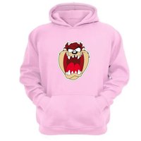 Genérico - Polerón Canguro Taz Con Capucha Rosa Talla S Unisex
