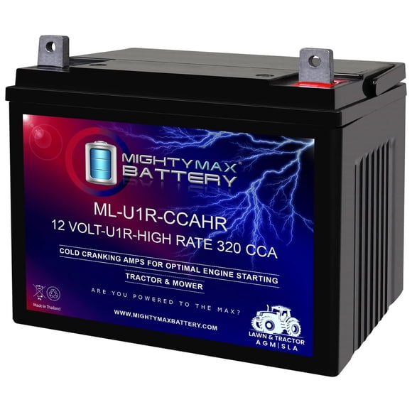 Batería Mighty Max ML-U1R-CCAHR de 12 V 320 CCA recargable