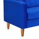 thumbnail image 3 of Sofa New Retro 3C + 2 Pouf Felpa 04 Azul Rey, 3 of 6