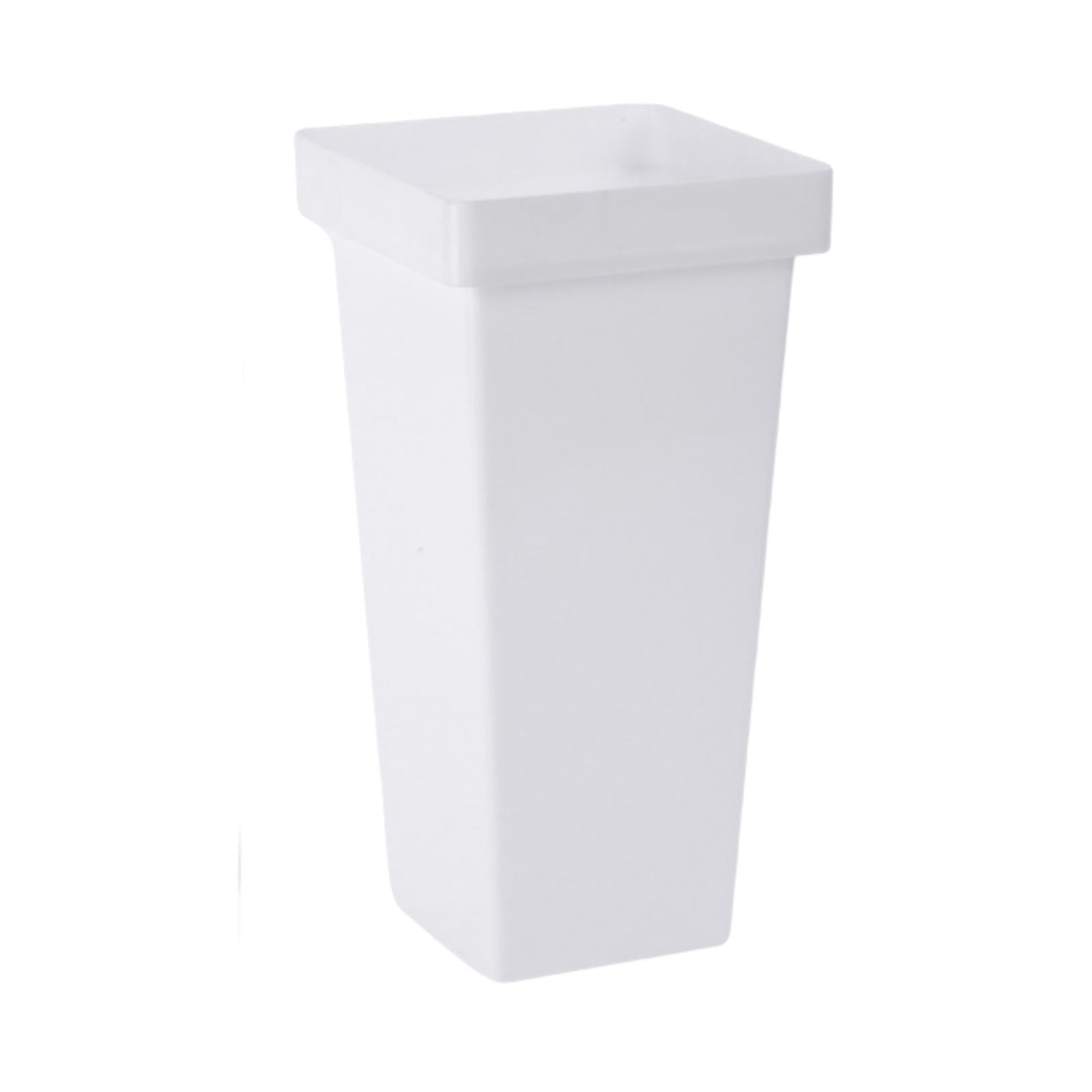 Bothyi - Cubo Floral Arreglo Floral Escritorio Florero Para Interior Boda Porche Blanco