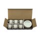 thumbnail image 3 of Juego de Loza 12 Piezas Tazas Con Platillo 70ML Bb-5073-1 Cerámica Blanco, 3 of 3