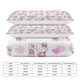 thumbnail image 3 of Cartoon Hello Kitty Love Flower 3 Pieces Duvet Cover Set Full Size Super Soft Fade Resistant Microfiber, 3 of 4
