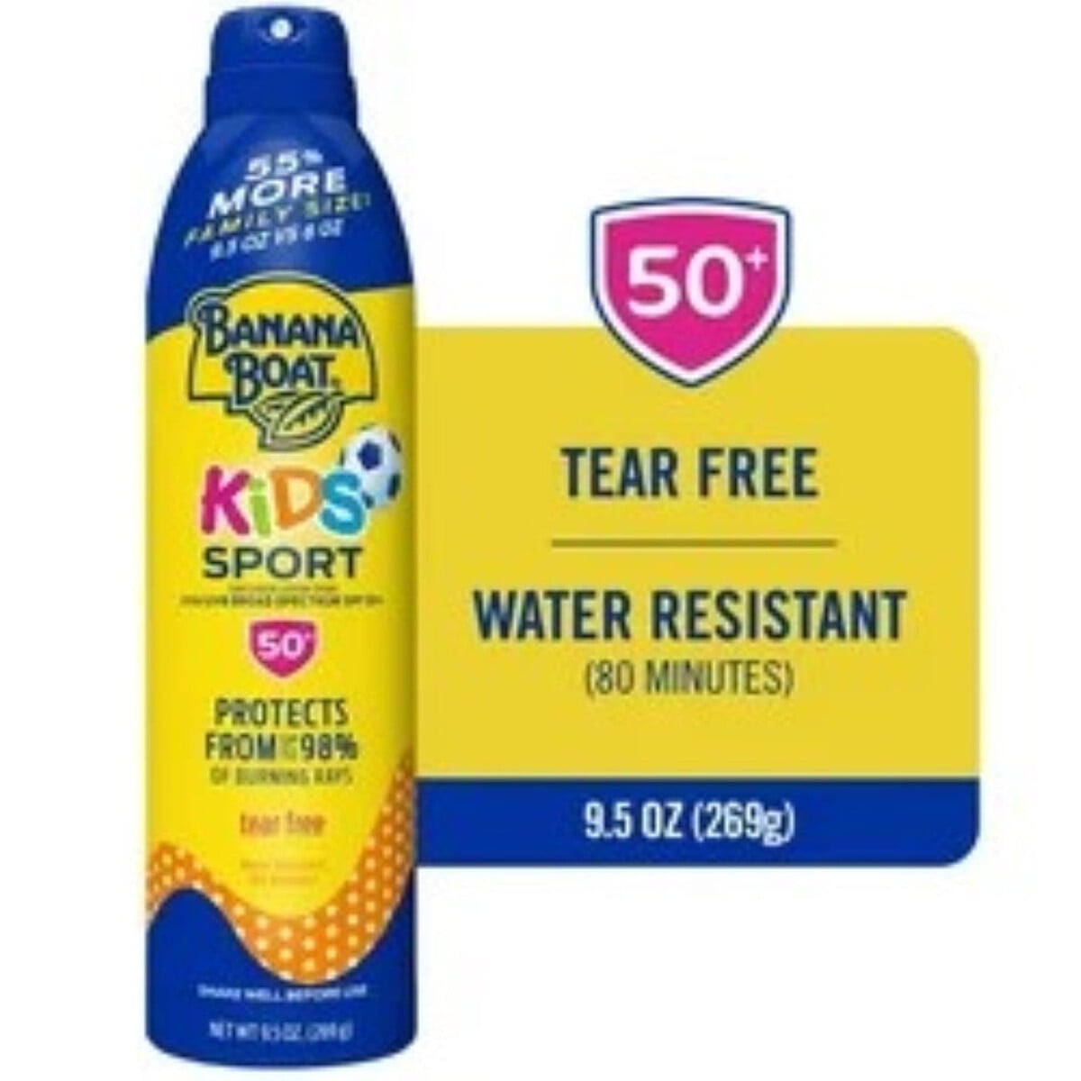 Protector Solar Banana Boat Kids Sport Spray Spf 50 269g Resistente