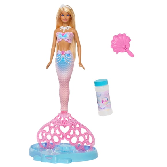 Barbie Muñeca Sirena Con Burbujas Fantasía