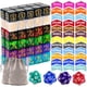 thumbnail image 1 of Juego de contadores de palabras clave MTG Dice con fichas de juego Life Counter x100, 1 of 8