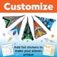 thumbnail image 4 of Kit de manualidades con aviones de papel Creativity para niños, Stunt Squadron, 4 of 9