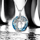 thumbnail image 2 of Collar HESHPAWS Tree of Life con Inicial A-Z Azul, 2 of 4