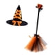 thumbnail image 4 of Sombrero De Escoba De Bruja De Halloween Palo De Escoba De Bruja Para Carnavales Fotografía Navide?a Naranja, 4 of 5