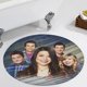 thumbnail image 5 of iCarly Alfombra Redonda de Felpa Coral, Antideslizante, No Desprende Pelusas, Lavable y Duradera para Salón, Dormitorio y Habitación de Niños 60cm, 5 of 6
