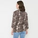 thumbnail image 2 of Blusa Mujer Cuello Camisero M/L Snake Print Café Corona, 2 of 5
