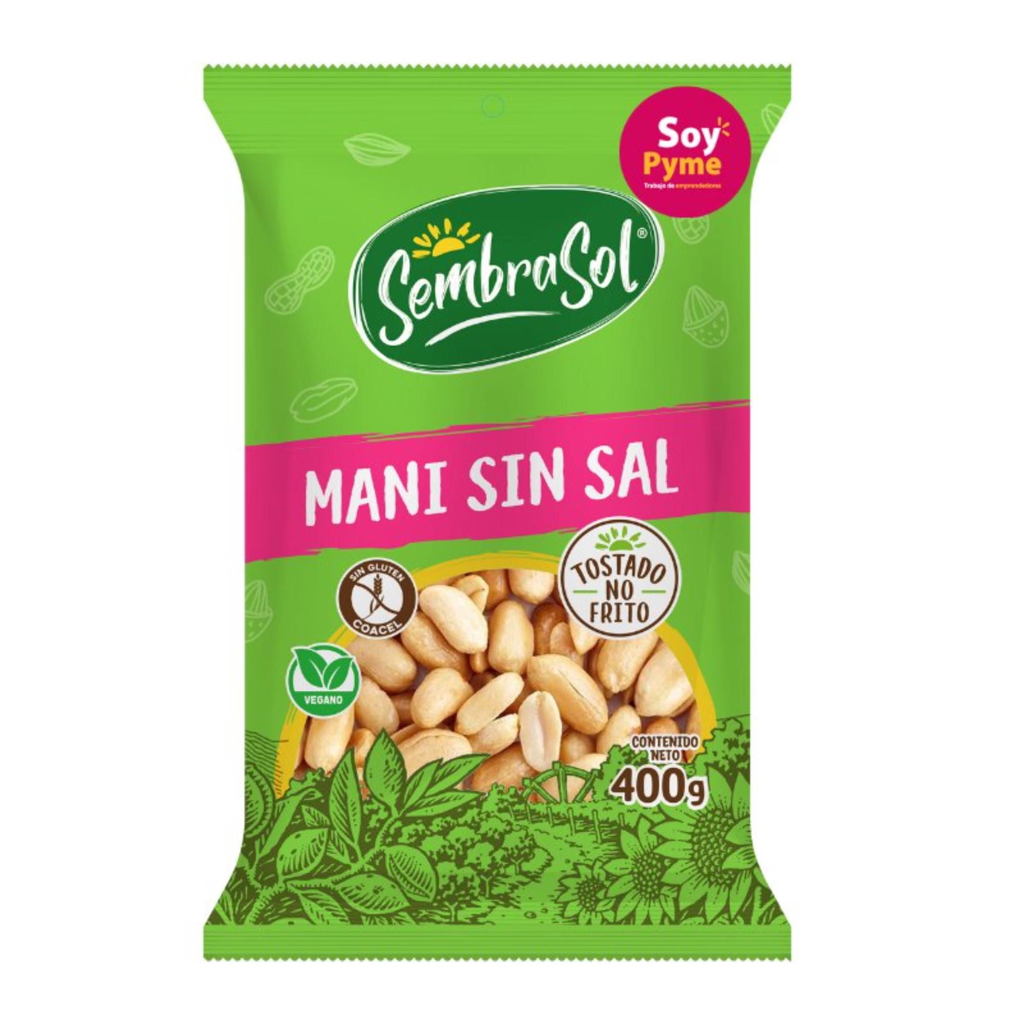 Maní Tostado Sin Sal 400 g Sembrasol
