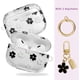 thumbnail image 3 of Funda para Airpods de 3.ª generación con diseño de flores, bonita funda transparente para Airpods 3 de Apple con llavero para mujeres y niñas (Flor de la mañana), 3 of 7