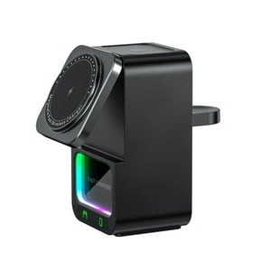 Genérico - Base De Carga Inalámbrica Para Iphone Samsung Soporte De Carga Rápida Para Airpods Pro 2 3 Smartphone 15W-Negro