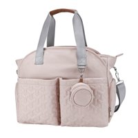 Magideal - Bolsa De Viaje Para Pañales, Bolso De Hombro, Gran Almacenamiento, Bolsillo Principal, Apertura Amplia, Fácil Acceso Con Cremalleras Resistentes, Fáci , Rosa Claro