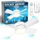 thumbnail image 1 of Ventilador de techo Bell+Howell Socket Breeze con luz LED de 39 cm, 1 of 7