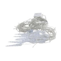 Magideal - Luces De Hadas Con Forma De Carámbano, Lámpara De Cadena De Hielo, Luces Led Navideñas Conectables De 4 M Para Puertas, Año Nuevo Y Decoración De Vent Blanco Cálido