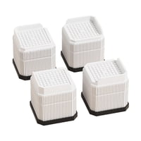 Magideal - 4 Extensores De Patas Para Mesa De Cama, Escritorio Y Silla, Antideslizantes, Portátiles, De Instalación Rápida, Para Muebles, Elevadores De Cama Y So Blanco