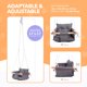 thumbnail image 4 of Silla colgante Baby Swing Cateam de lona y madera, 4 of 8