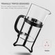 thumbnail image 3 of Cafetera de prensa francesa QUQIYSO 1000 ml de acero inoxidable, 3 of 7