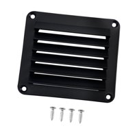 Magideal - Rejilla De Ventilación Con Rejilla De Ventilación Rectangular Para Yate Marino, De Nailon, Fácil Instalación, Cubierta De Rejilla De Ventilación Para Negro
