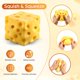 thumbnail image 3 of Juguete Antiestrés WUYLKZT Bloque de Queso 10 cm, 3 of 7