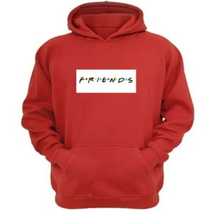 Genérico - Polerón Canguro Friends Rojo Talla Xs Unisex