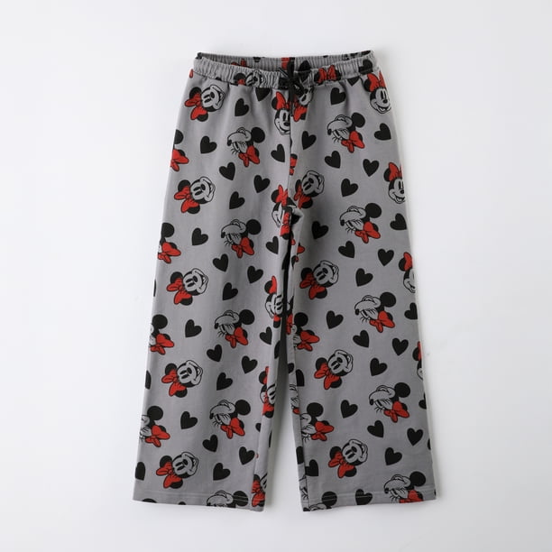 Pantalón de Buzo Niña Minnie Disney Palazzo Full Print Gris