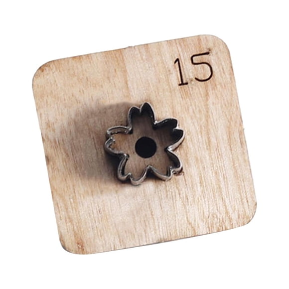 Troquel De Corte De Cuero, Herramienta Manual Con Forma De Flor Para Bolso, Llavero, Adornos Para El Hogar, 15mm