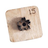 Bothyi - Troquel De Corte De Cuero, Herramienta Manual Con Forma De Flor Para Bolso, Llavero, Adornos Para El Hogar, 15Mm