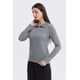 thumbnail image 2 of Polera Mujer Con Botón Gris Melange, 2 of 4