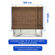 thumbnail image 2 of Cortina Roller Bambu Persiana Enrollable 180 X 200 Cafe Oscuro Guiza, 2 of 7