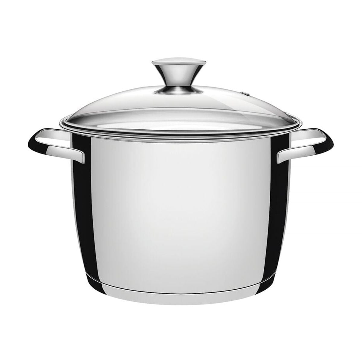 Olla En Acero De 22cm 5,5l Tapa De Vidrio Tramontina Allegra