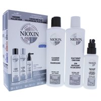 Kit System 1 Nioxin Shampoo Limpiador 300Ml Acondicionador Terapia Cuero Cabelludo 300Ml Tratamiento Cuero Cabelludo Y Cabello 100Ml Unisex