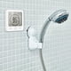 thumbnail image 2 of Reloj de baño con alarma digital LCD táctil, resistente al agua, con función de temporizador de cuenta regresiva, 3 métodos de montaje y pilas (blanco), 2 of 7