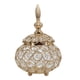 thumbnail image 2 of Portavelas De Candelita De Cristal Dorado, 2 of 3