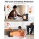 thumbnail image 4 of Calentador Space Heater Oprunsy de cerámica PTC de 1500 W con termostato de 3 modos, 4 of 7