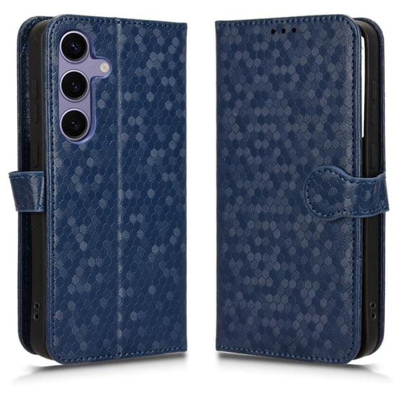 Funda Cartera Lunares Samsung Galaxy S26 Pro con Tarjetero, Correa y Soporte Azul