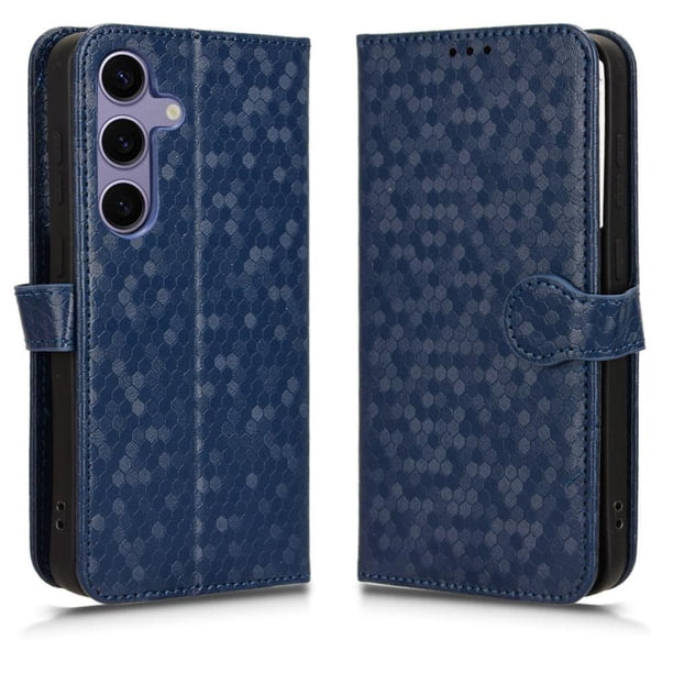 Funda Cartera Lunares Samsung Galaxy S26 Pro con Tarjetero, Correa y Soporte Azul