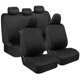 thumbnail image 1 of Fundas de Asiento BDK Negro Juego Completo de Ajuste Universal, 1 of 8