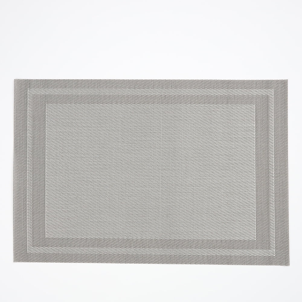 Xmhytop Juego De 6 Manteletes Individuales Para Mesa, Hechos De Pvc Resistente, Antideslizantes Y Termorresistentes, Ideal Para Hogares, Restaurantes Y Cocinas, Estilo R, 45*30cm, Gris