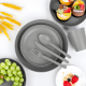 thumbnail image 3 of Set 42 piezas vajilla de paja de trigo reutilizable ejoni..., 3 of 3