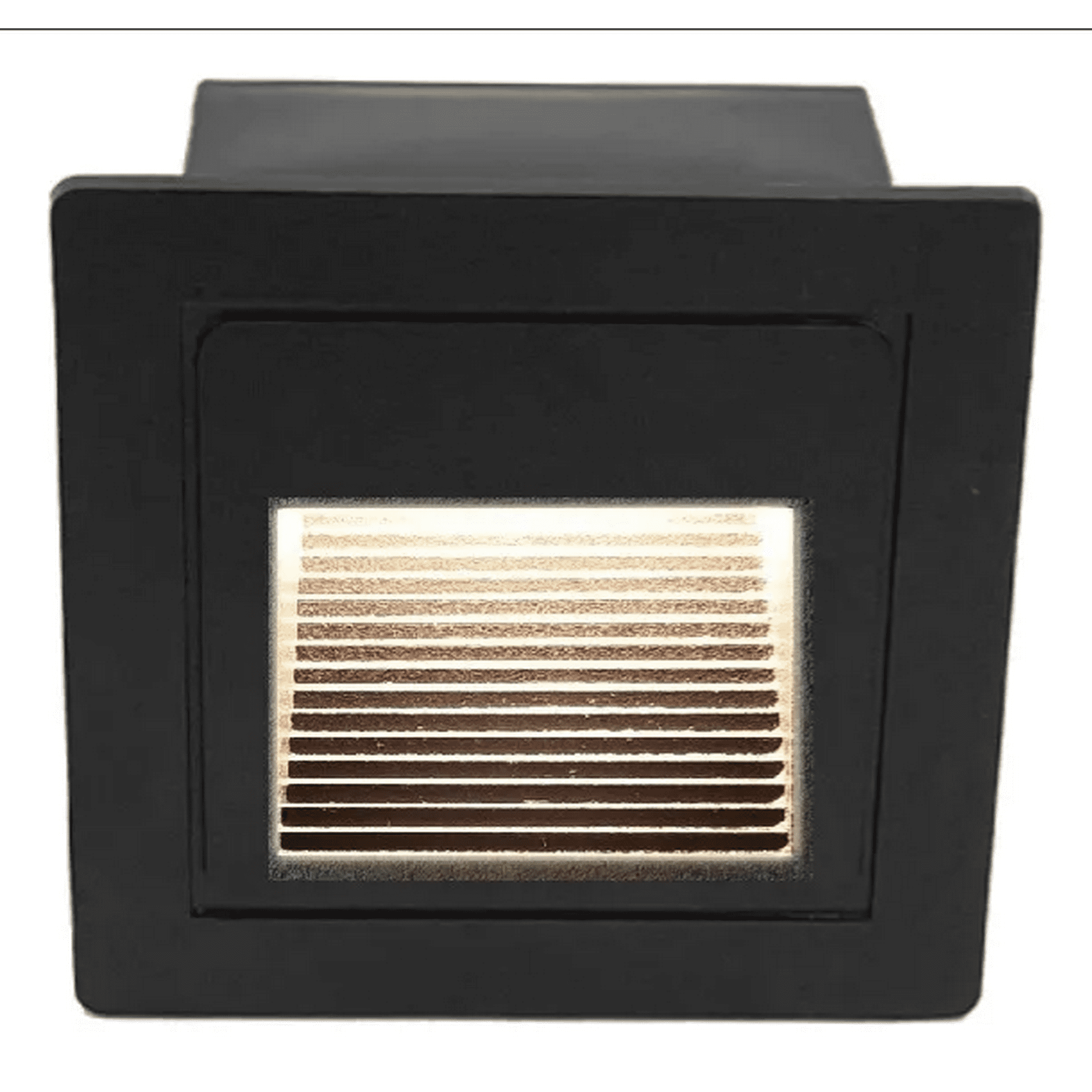 Want - Aplique Led Embutido Negro 3w Ip54 3000k