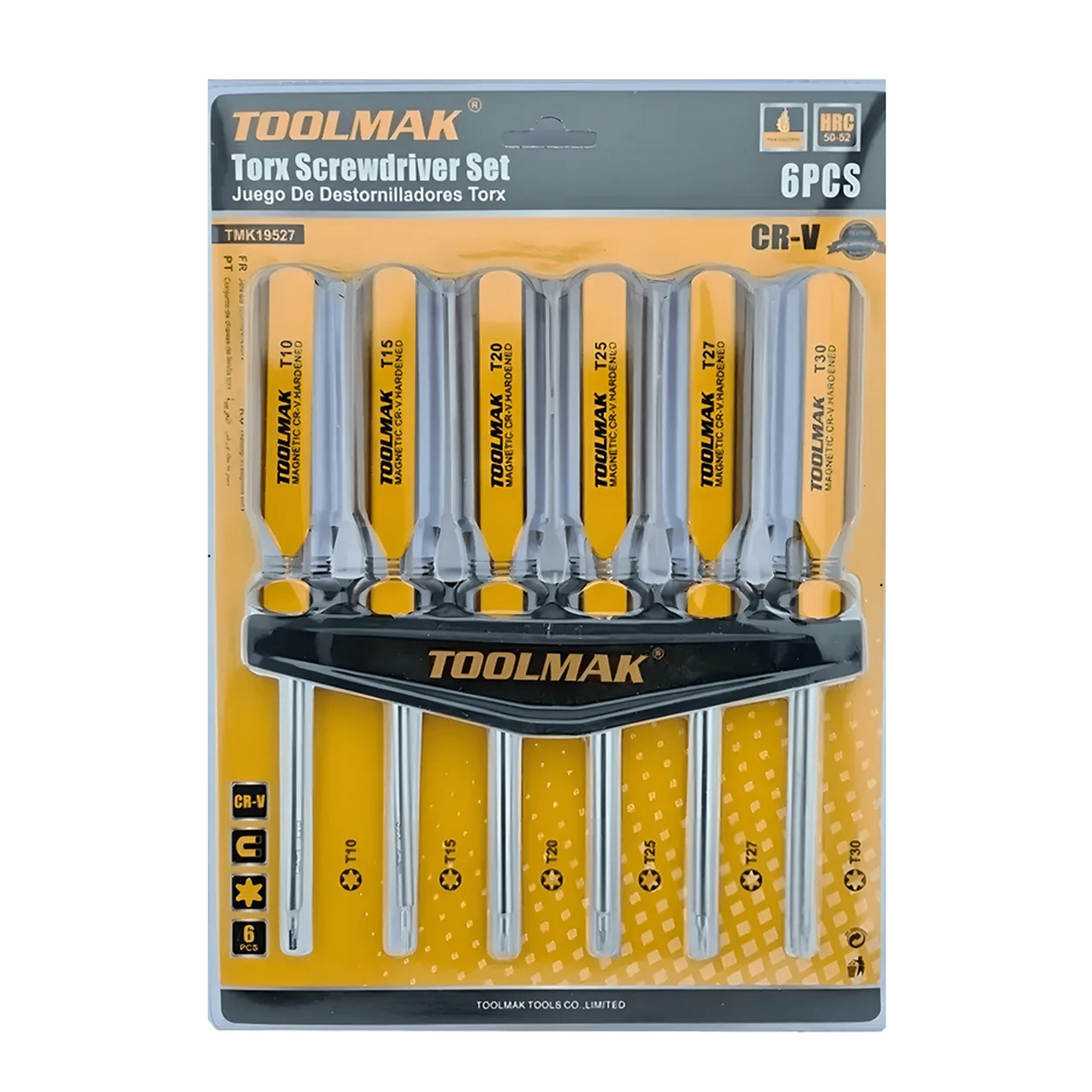 Genérico - Kit Juego De Destornilladores Torx Estrella 6 Piezas Toolmak