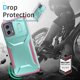 thumbnail image 4 of Funda Resistente para Motorola Moto G 5G 2023 con Tapa Deslizante y Protección Militar Verde, 4 of 6