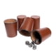 thumbnail image 2 of Juego De Cachos Con Dados Vasos De Cuero, 2 of 3