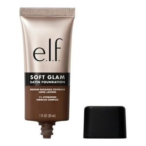 Foundation E.L.F. Soft Glam, Cobertura Media, 63, Rica Y Cálida