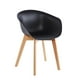thumbnail image 2 of Pack x4 Sillas de Comedor con Apoyabrazos Tulip Negra Midtown negro, 2 of 6